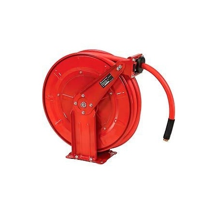 Florida Pneumatic Florida Pneumatic 6802 1/2"x50' 300 PSI Spring Retractable Low Pressure Steel Hose Reel 6802